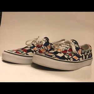 Vans Era mens size 10.5 vans blocks cube graphic pattern